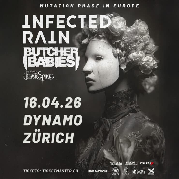 Infected Rain x Butcher Babies Tournee 2026 Suisse